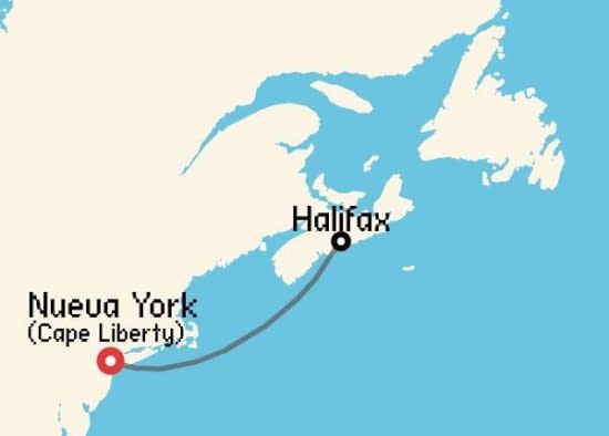 Itinerario del Crucero Norteamérica y Canadá desde Cape Liberty - Nueva York Royal Caribbean