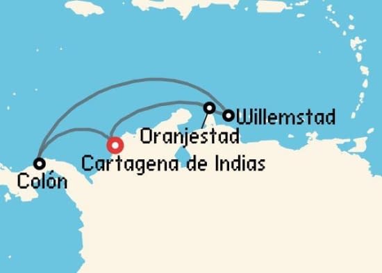 Itinerario del Crucero Caribe desde Cartagena de Indias Royal Caribbean