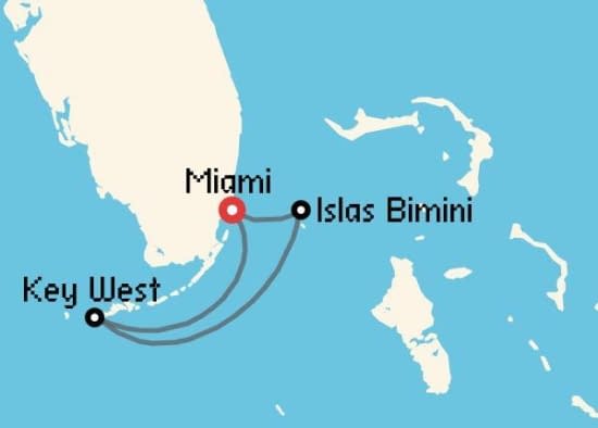Itinerario del Crucero Caribe desde Miami Virgin Voyages