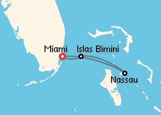 Itinerario del Crucero Caribe desde Miami Virgin Voyages