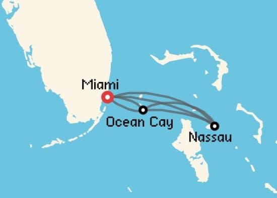 Itinerario del Crucero Caribe desde Miami MSC Cruceros