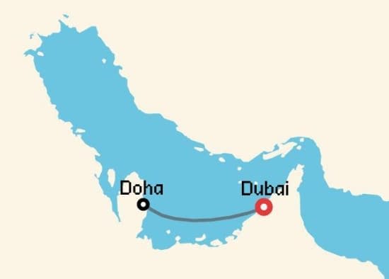 Itinerario del Crucero Emiratos Árabes y Dubai desde Dubai MSC Cruceros