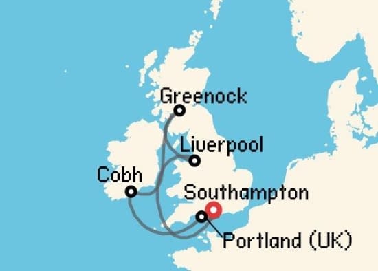 Itinerario del Crucero Báltico y Norte de Europa desde Southampton Disney Cruise Line