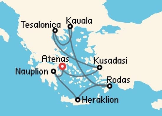 Itinerario del Crucero Islas Griegas desde Atenas - El Pireo Celebrity Cruises