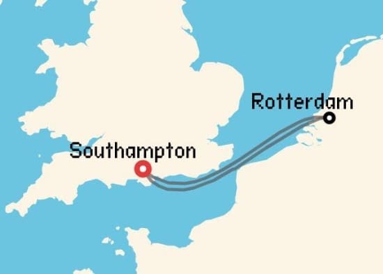 Itinerario del Crucero Báltico y Norte de Europa desde Southampton Cunard