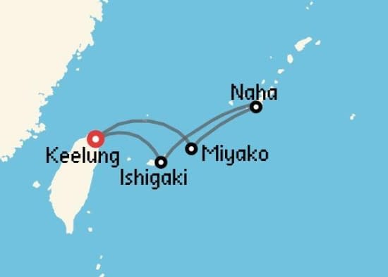 Itinerario del Crucero Asia desde Keelung - Taipei MSC Cruceros