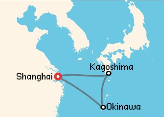 Itinerario del Crucero Asia desde Baoshan - Shanghai Royal Caribbean