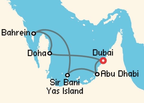 Itinerario del Crucero Emiratos Árabes y Dubai desde Dubai Celestyal Cruises