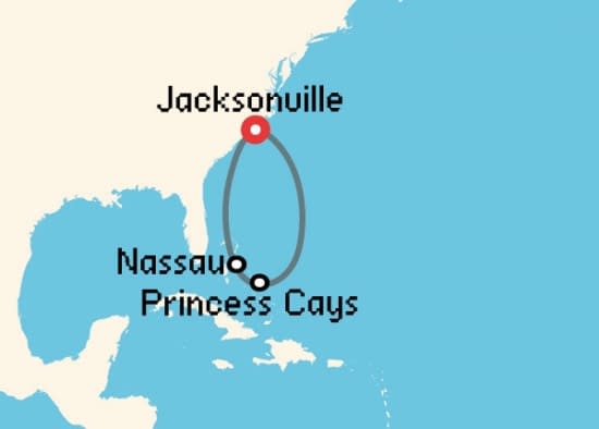 Itinerario del Crucero Caribe desde Jacksonville Carnival Cruise Lines