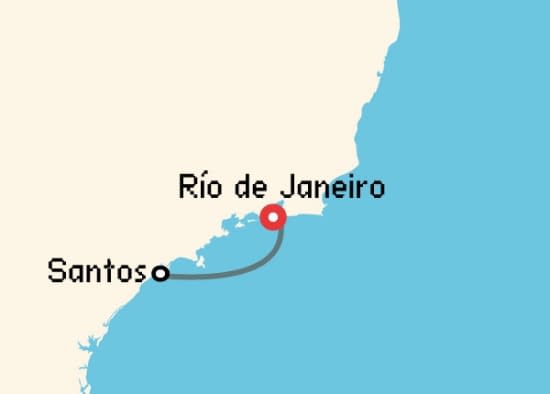 Itinerario del Crucero Sudamérica desde Río de Janeiro MSC Cruceros