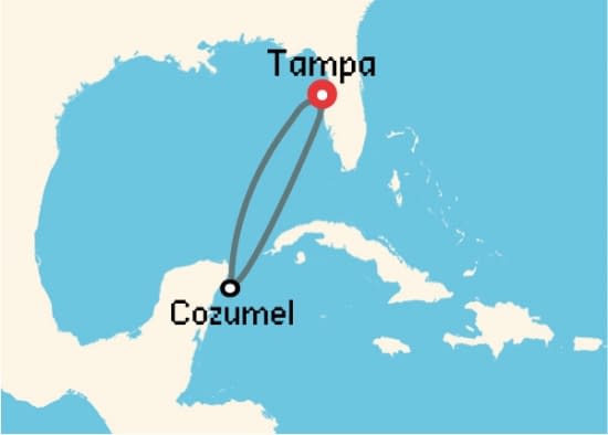 Itinerario del Crucero Caribe desde Tampa Royal Caribbean